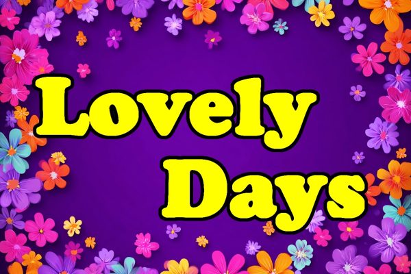 a purple background with vector like small colorful flowers. Mrs be place for text. It must give a happy and funny sensation --ar 4:3 --v 7 Job ID: d15480a3-b9c1-4f8e-acd3-90ca0da66ec2